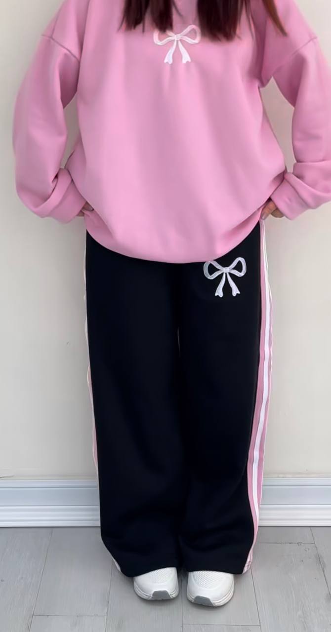 ست دورس و شلوار بگ پنبه تو کرکی پاپیون